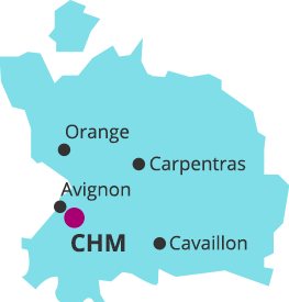 Cartographie territoire du centre hospitalier Montfavet Avignon pour les enfants